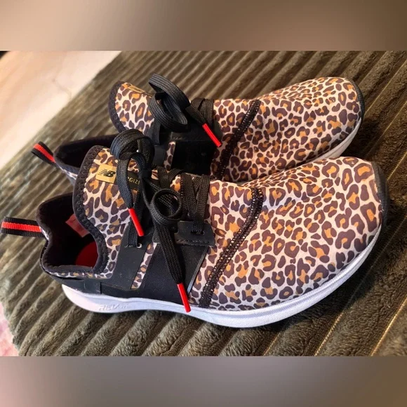 Leopard Print New Balance Sneakers - Picture 2 of 7
